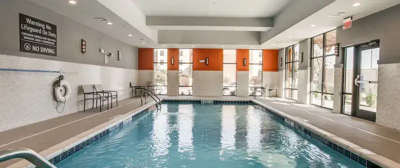 The Indoor Pool of the Hampton Inn Suites Dallas Central Expy North Park Area